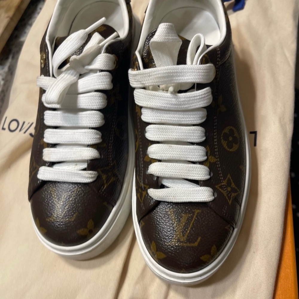Brown Designer womens lv Sneakers - Picture 2 of 4